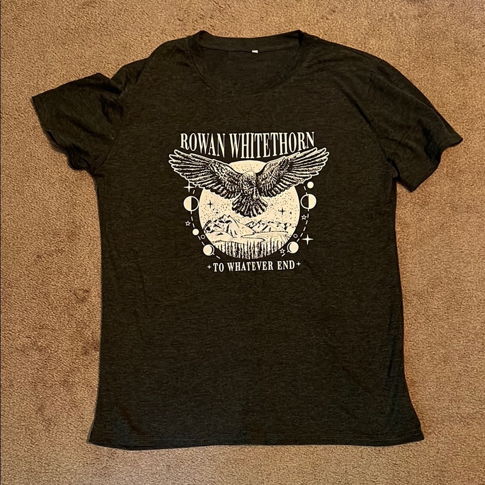 Throne of Glass Rowan Whitethorn Black Graphic Tee